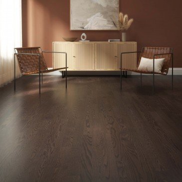 Brown Red Oak Hardwood flooring / Platinum Mirage Elemental