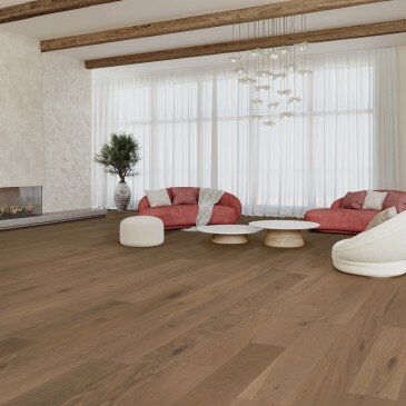 Brown White Oak Hardwood flooring / Alice Mirage Muse